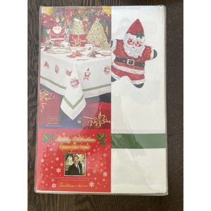 Christopher Radko Holiday Celebration Oblong Christmas Holly Tablecloth 60" x 84